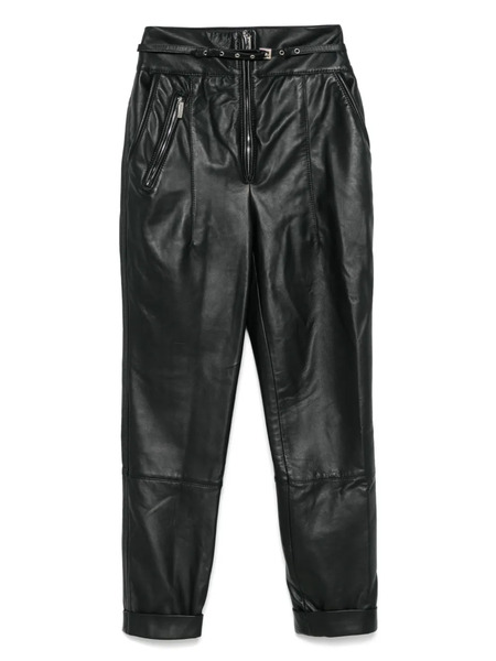  Mitiliane Couture Leather Trousers - Black 