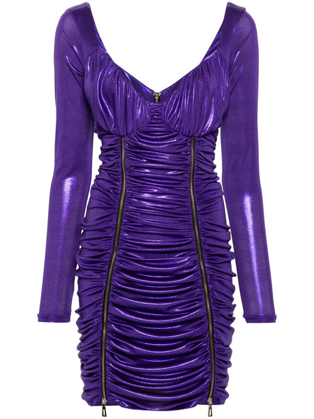  Mitiliane Couture Long-sleeved Mini Dress - Purple 