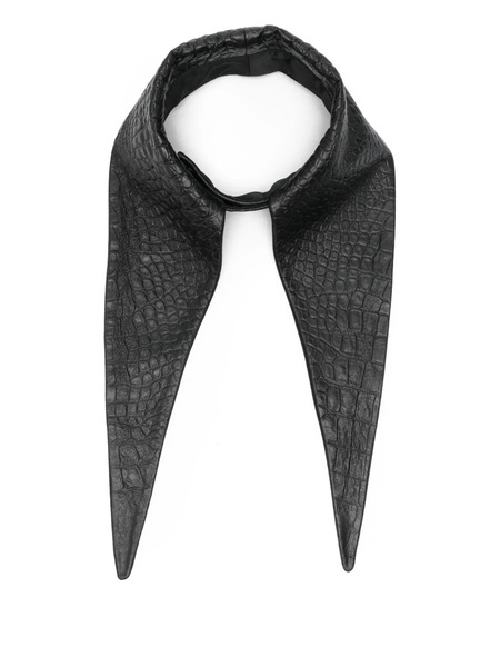  Mitiliane Couture Pointed Leather Tie - Black 