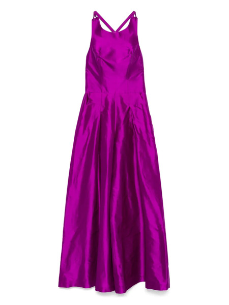  Mitiliane Couture Shantung Silk Jumpsuit - Purple 