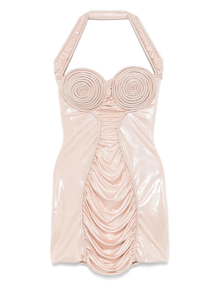  Mitiliane Couture Spiral-cup Mini Dress - Neutrals 