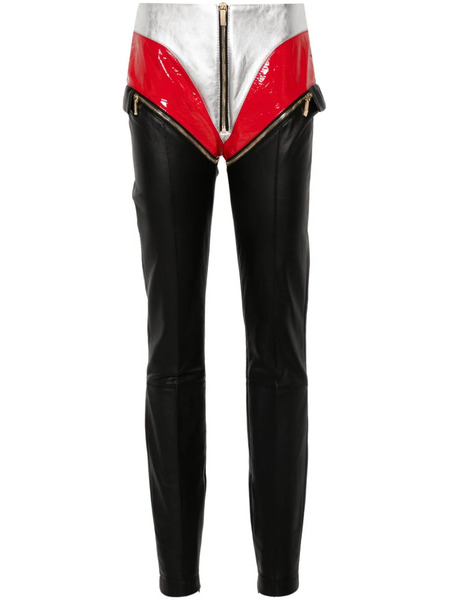  Mitiliane Couture Unzipped Panelled Trousers - Black 