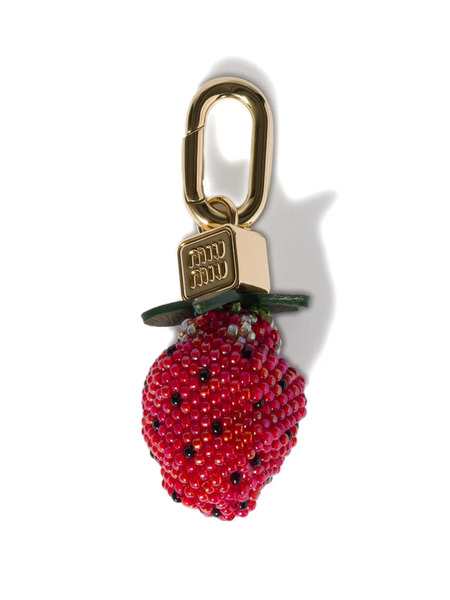  Miu Miu Beads And Leather Micro Trick - Gold 