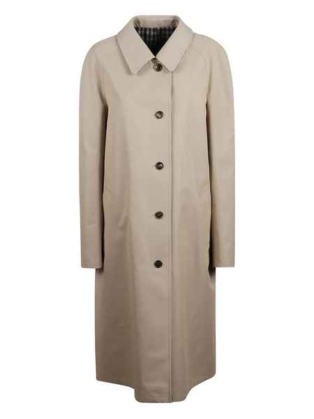  Miu Miu Button-fastening Collared Coat - Neutrals 