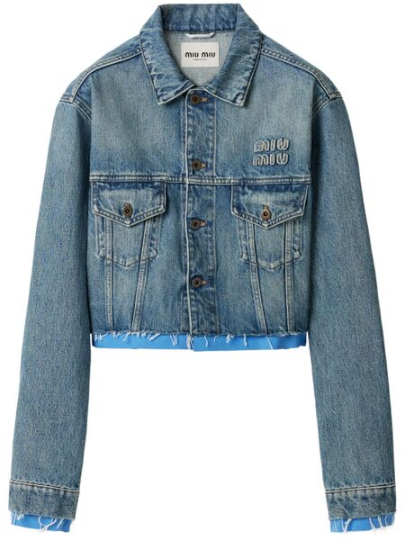  Miu Miu Denim Jacket - Blue 