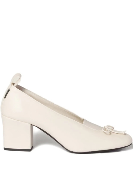  Miu Miu élan Bow-embellished Pumps - Neutrals 
