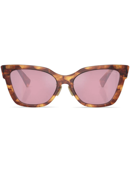  Miu Miu Eyewear Cat-eye Frame Sunglasses - Black 