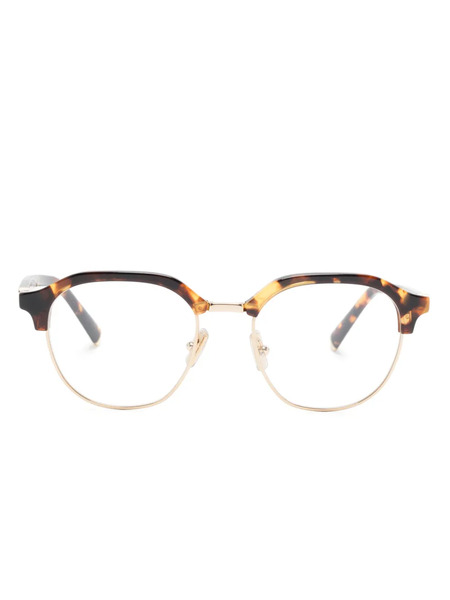  Miu Miu Eyewear Clubmaster-frame Glasses - Brown 