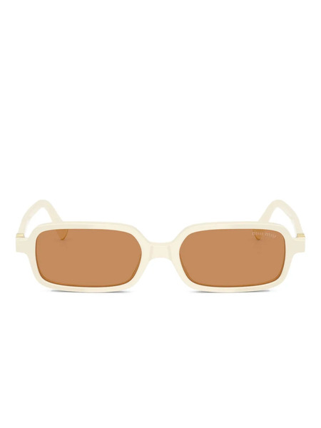  Miu Miu Eyewear Rectangle-frame Sunglasses - White 