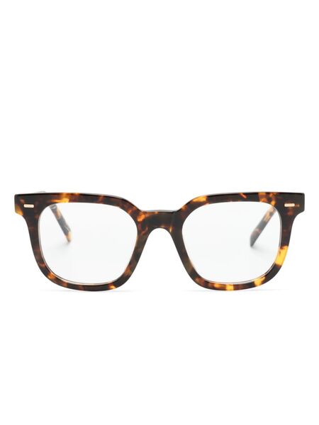  Miu Miu Eyewear Square-frame Glasses - Brown 