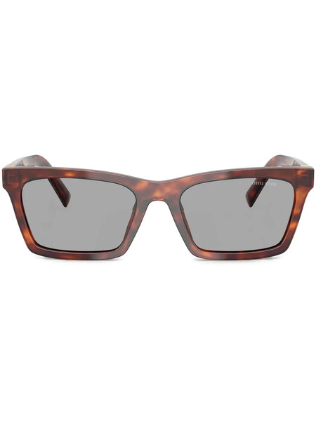  Miu Miu Eyewear Square-frame Sunglasses - Brown 