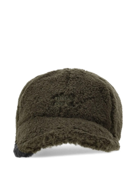  Miu Miu Fleece Baseball Cap - Green 