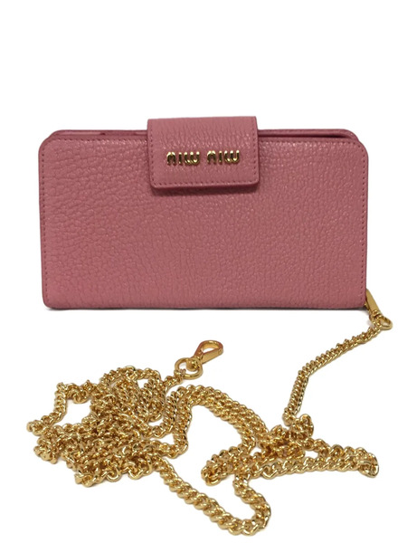  Miu Miu Grainy-leather Phone Case - Pink 