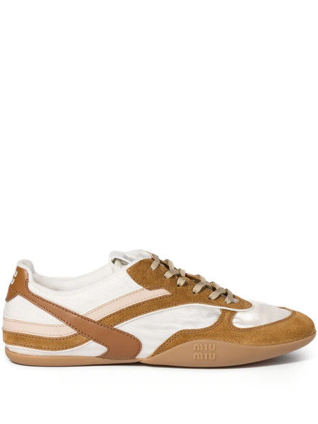 Miu Miu Gymnasium Low-top Sneakers - Brown 