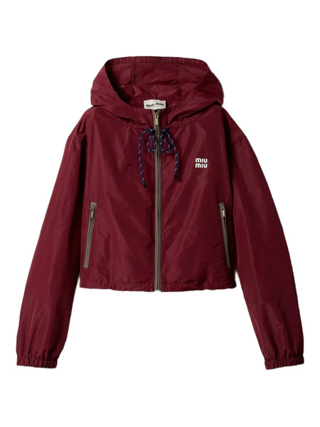  Miu Miu Hooded Jacket - Red 
