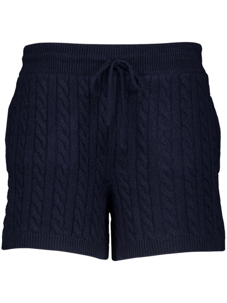  Miu Miu Intarsia-knit Shorts - Blue 