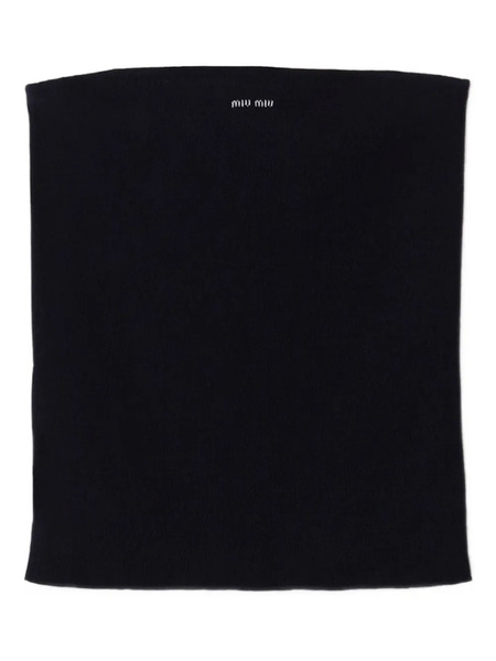  Miu Miu Intarsia-logo Top - Blue 