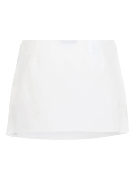  Miu Miu Lace-detail Mini Skirt - White 