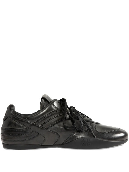  Miu Miu Lace-up Sneakers - Black 