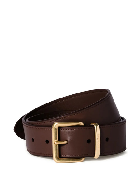  Miu Miu Leather Belt - Brown 