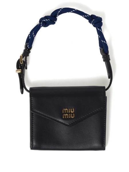  Miu Miu Leather Wallet - Black 
