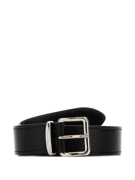  Miu Miu Logo-detail Belt - Black 
