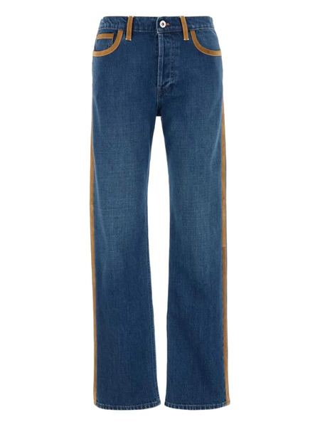 Miu Miu Logo-detail Jeans - Blue 