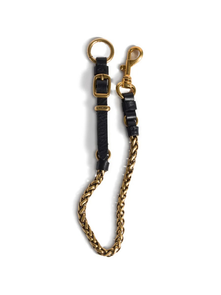  Miu Miu Logo-engraved Keyring - Gold 