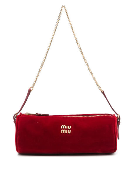  Miu Miu Logo-plaque Shoulder Bag - Red 