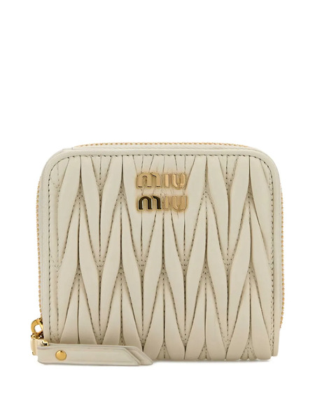  Miu Miu Matelassé Wallet - White 