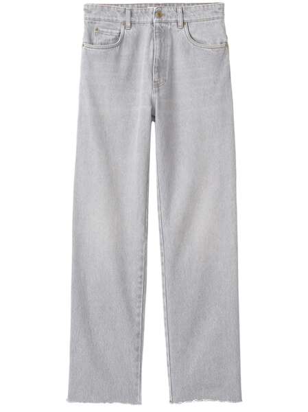  Miu Miu Mid-rise Straight-leg Jeans - Grey 