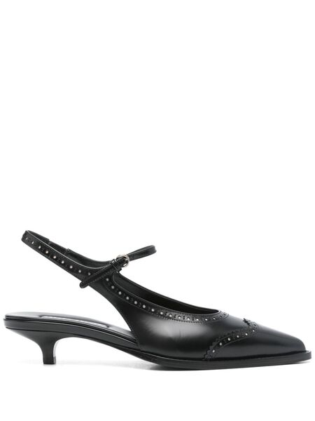  Miu Miu 35mm Slingback Pumps - Black 