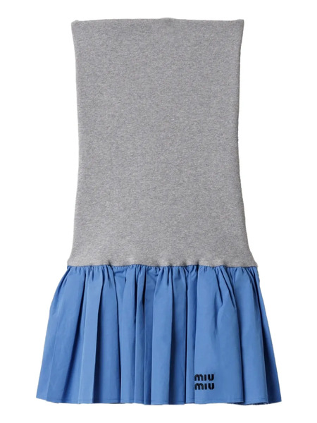  Miu Miu Panelled Mini Skirt - Blue 