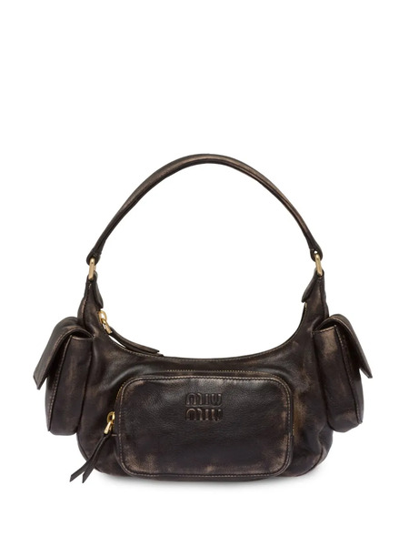  Miu Miu Pocket Shoulder Bag - Brown 