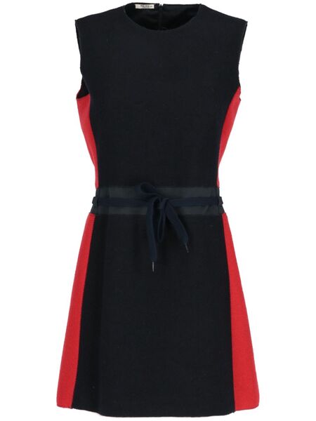  Miu Miu Pre-owned 2000s Tied-waist Dress - Blue 