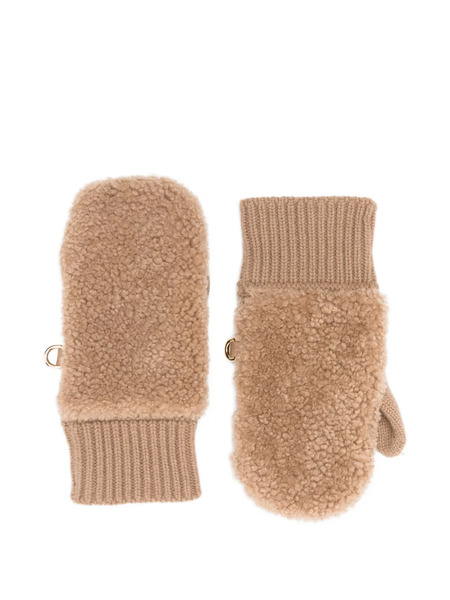  Miu Miu Shearling Gloves - Neutrals 