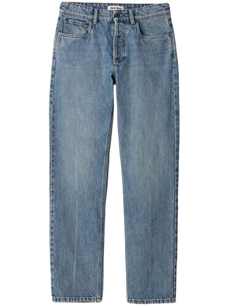  Miu Miu Straight-leg Jeans - Blue 