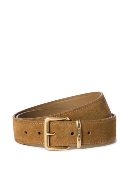  Miu Miu Suede Belt - Green 