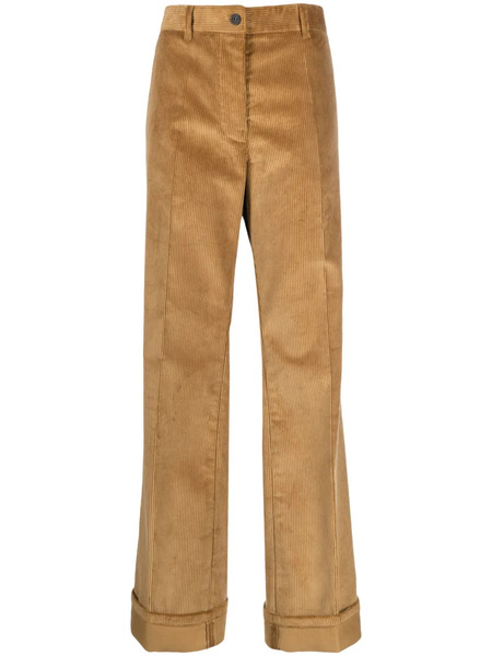  Miu Miu Velluto Coste Chino Trousers - Brown 
