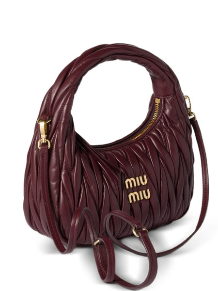  Miu Miu Wander Matelassé Shoulder Bag - Red 