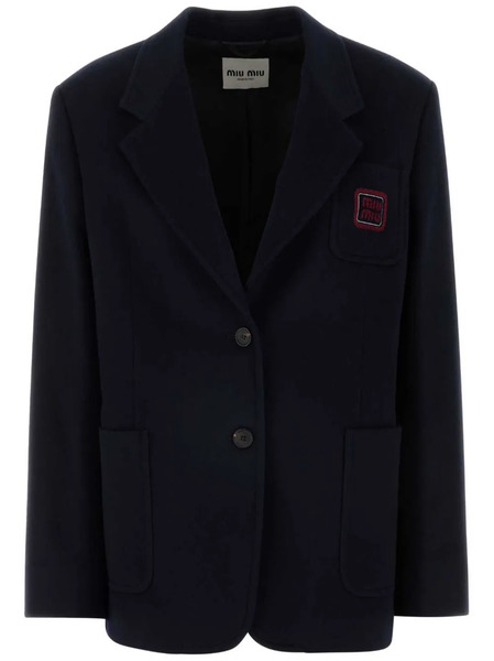  Miu Miu Wool-blend Blazer - Blue 