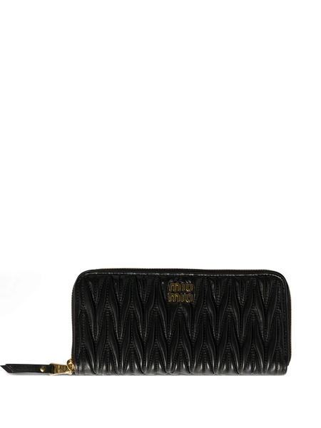  Miu Miu Zip-up Wallet - Black 
