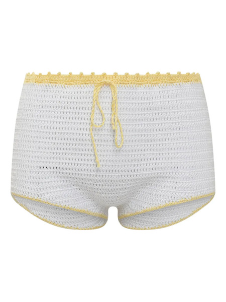  Mixik Crochet-knit Shorts - White 