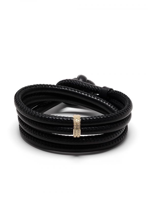  Mizuki 14kt Yellow Gold Diamond Wrap Bracelet 