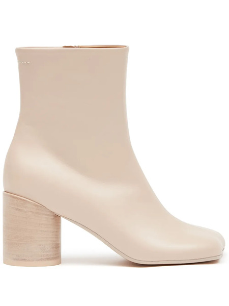  Mm6 Maison Margiela Anatomic 70mm Leather Ankle Boots - Neutrals 