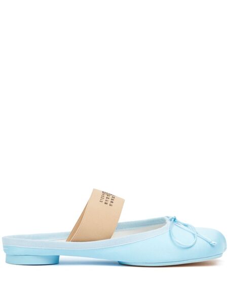  Mm6 Maison Margiela Anatomic-toe Leather Slippers - Blue 