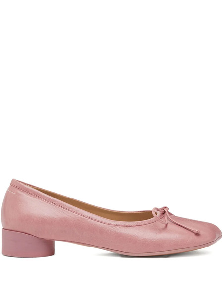  Mm6 Maison Margiela Bow Block-heel Pumps - Pink 