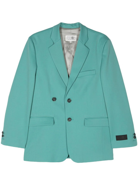  Mm6 Maison Margiela Double-breasted Tailored Blazer - Blue 