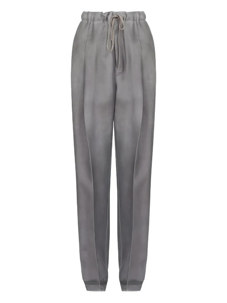  Mm6 Maison Margiela Drawstring-waist Trousers - Grey 