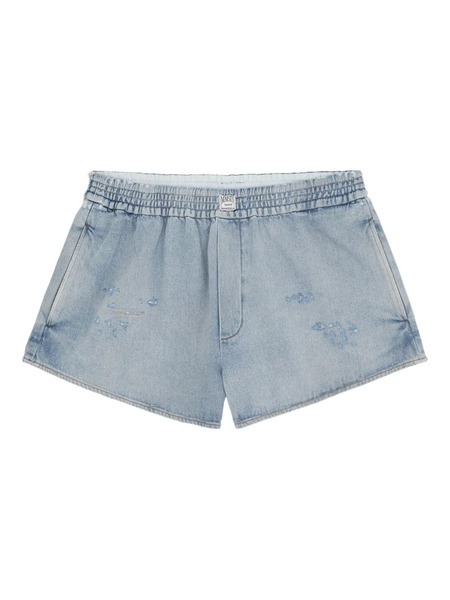  Mm6 Maison Margiela Elasticated-waist Shorts - Blue 